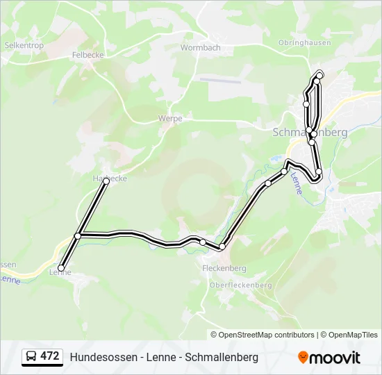 472 Bus Line Map