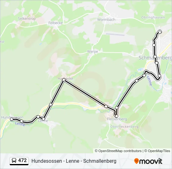 472 Bus Line Map