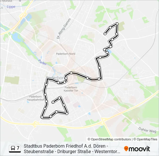7 Bus Line Map