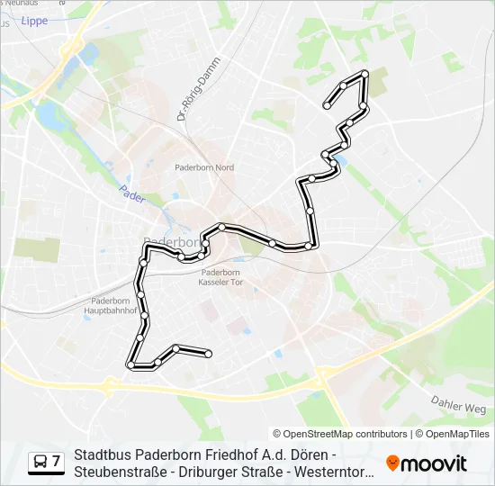 7 Bus Line Map