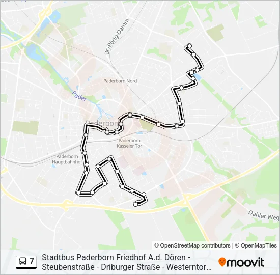 7 Bus Line Map
