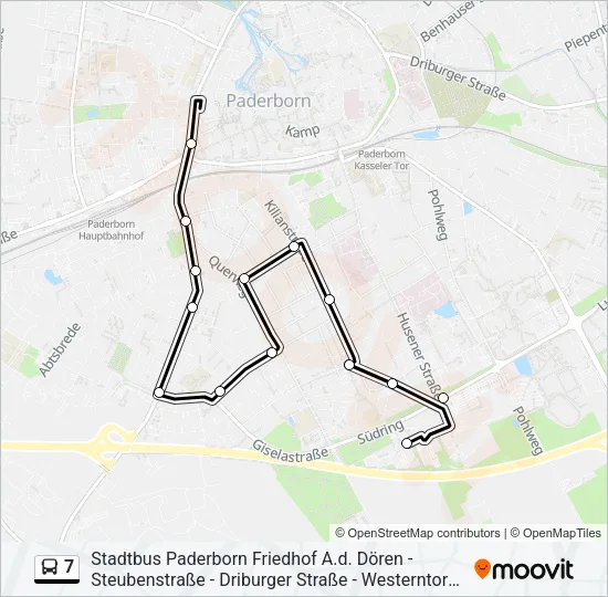 7 Bus Line Map