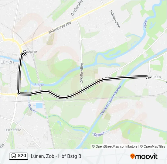 S20 Bus Line Map