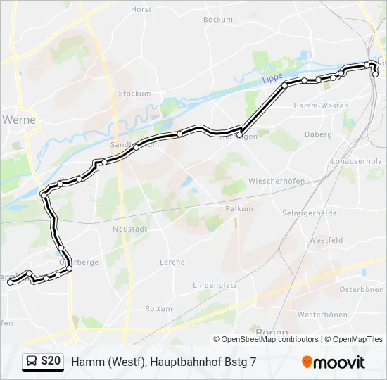 S20 Bus Line Map