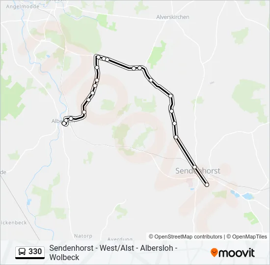 330 Bus Line Map