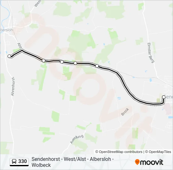 330 Bus Line Map