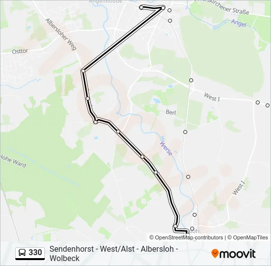 330 Bus Line Map