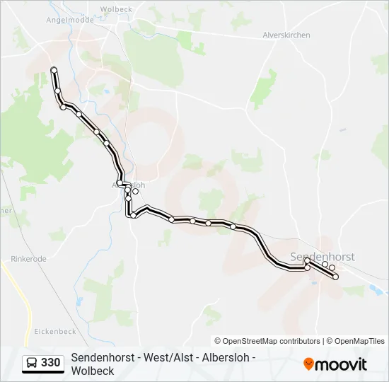 330 Bus Line Map