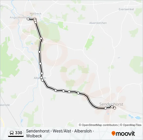 330 Bus Line Map