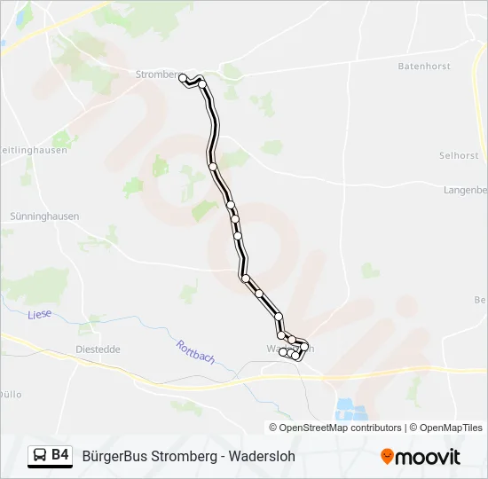 B4 Bus Line Map