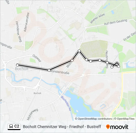 C2 Bus Line Map