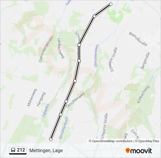 212 Bus Line Map