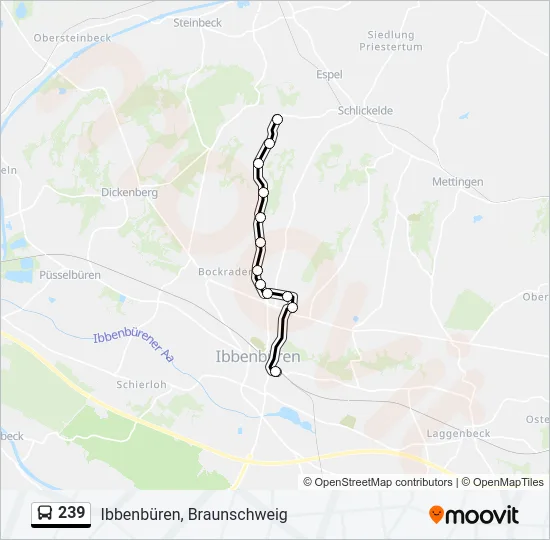 239 Bus Line Map