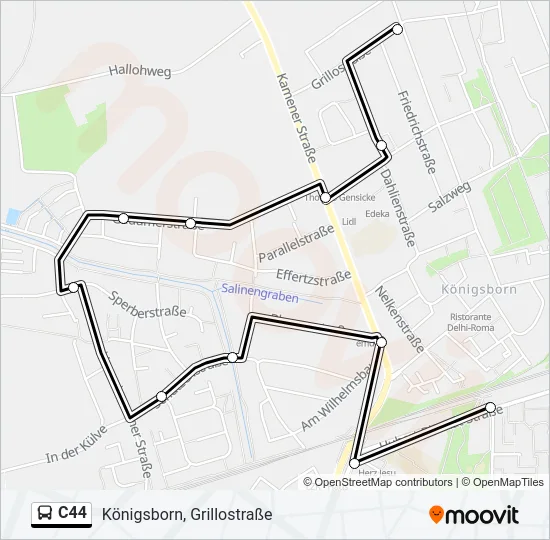 C44 Bus Line Map