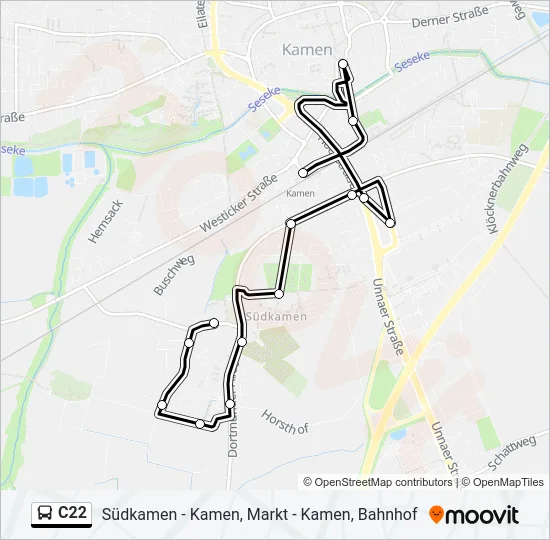 C22 Bus Line Map