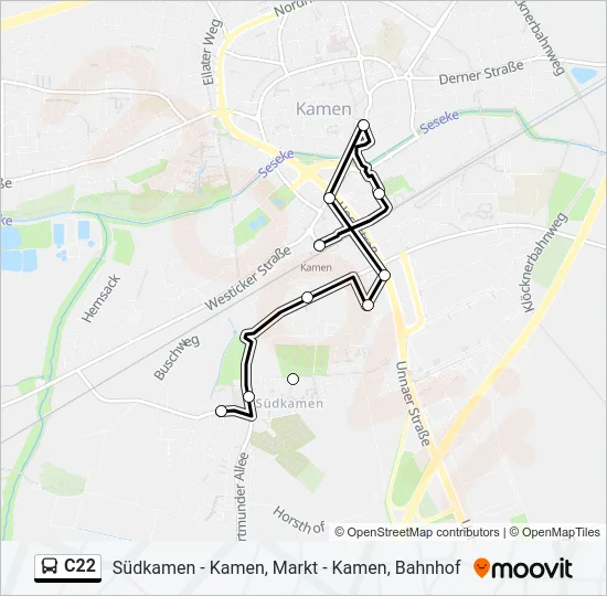 C22 Bus Line Map