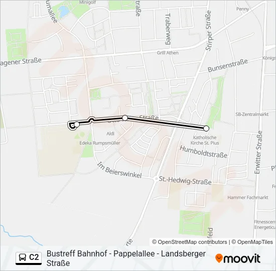 C2 Bus Line Map