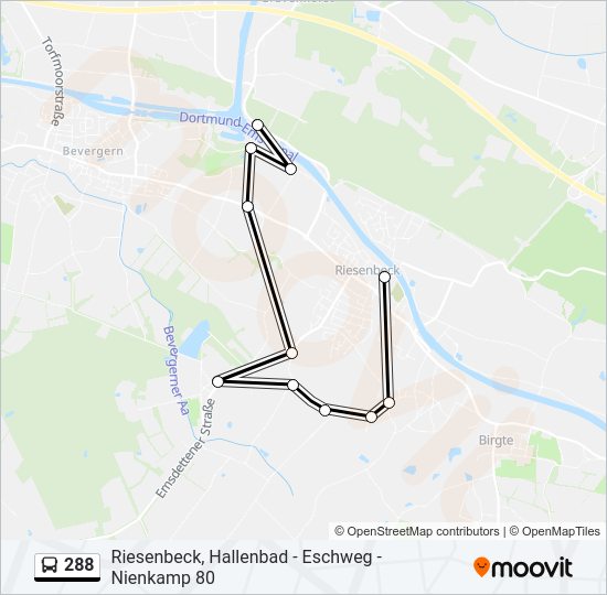 288 bus Line Map