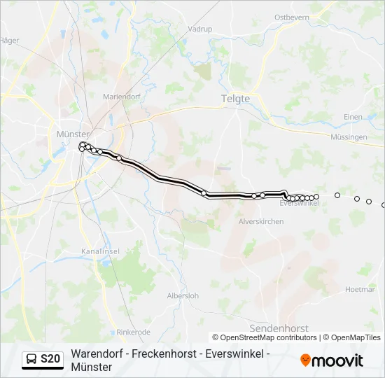 S20 Bus Line Map