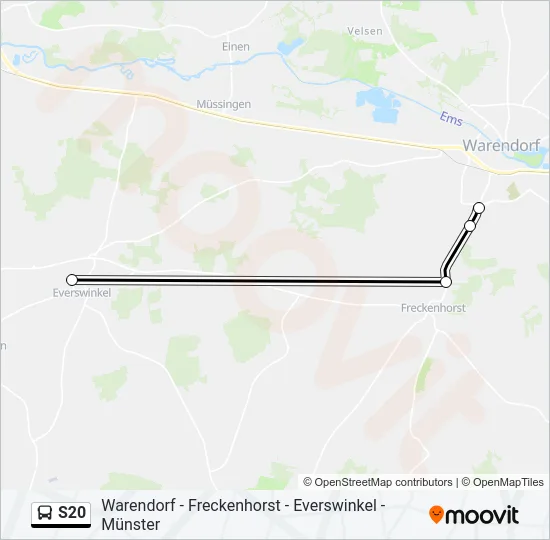 S20 Bus Line Map