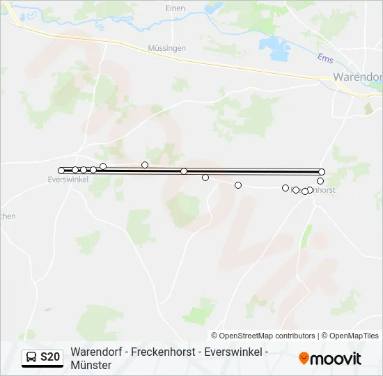 S20 Bus Line Map