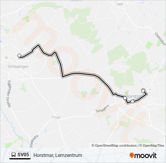 SV05 bus Line Map