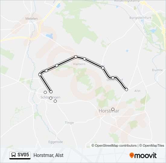 SV05 bus Line Map