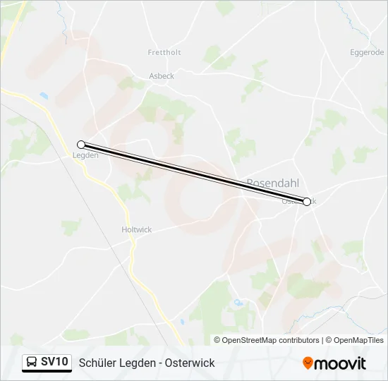 SV10 Bus Line Map