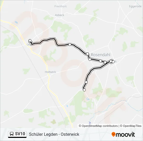 SV10 Bus Line Map