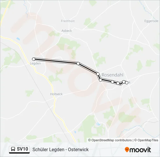 SV10 Bus Line Map