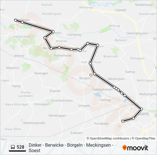 528 Bus Line Map