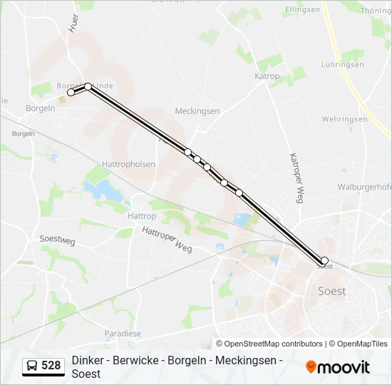 528 Bus Line Map