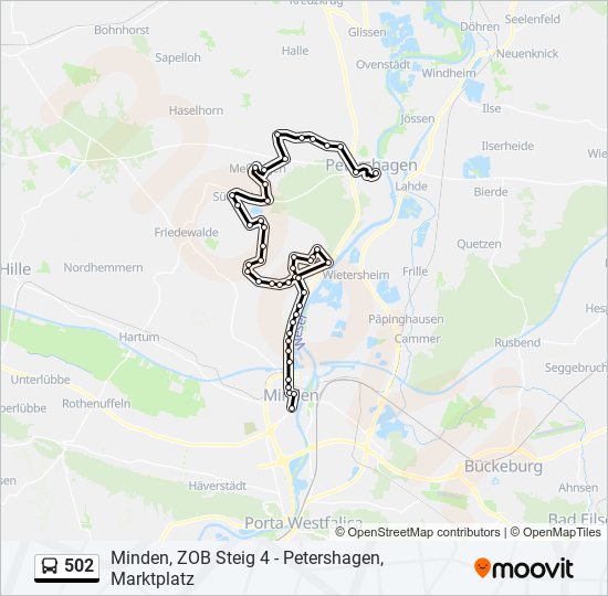 502-route-schedules-stops-maps-petershagen-ber-linie-501-updated