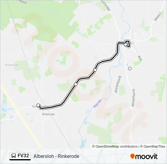FV32 Bus Line Map