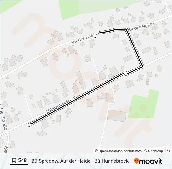 548 Bus Line Map