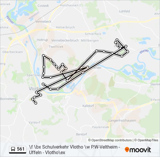 561-route-schedules-stops-maps-uffeln-vlotho-mindener-stra-e