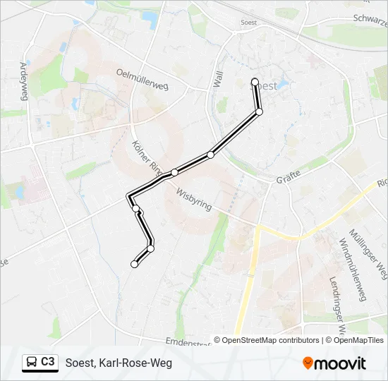 C3 Bus Line Map