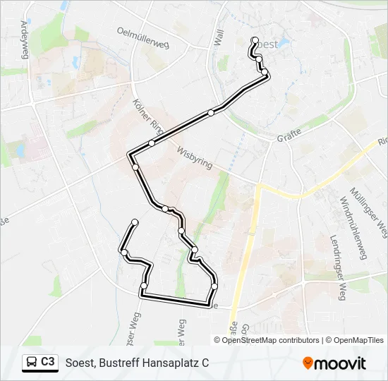 C3 Bus Line Map