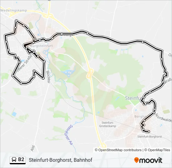 B2 Bus Line Map