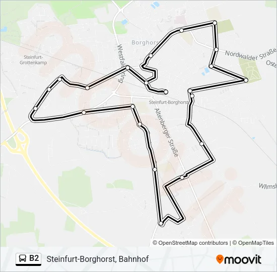 B2 Bus Line Map