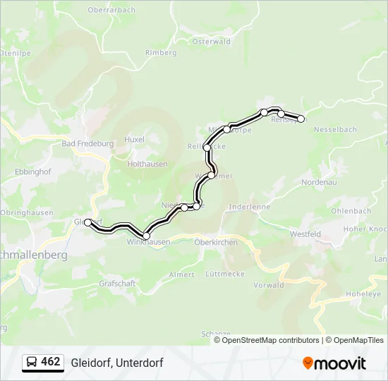 Автобус 462: карта маршрута
