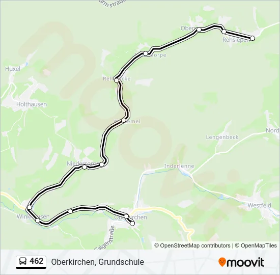 Автобус 462: карта маршрута