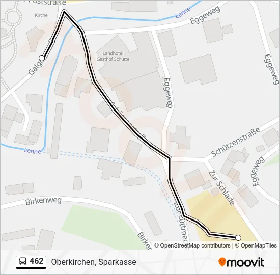 Автобус 462: карта маршрута