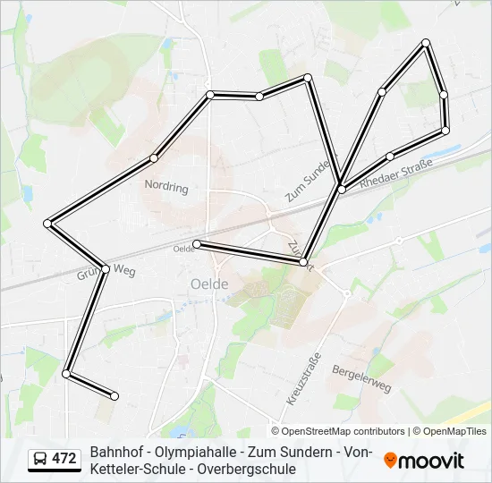 472 Bus Line Map