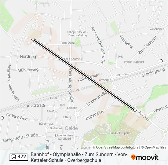 472 Bus Line Map