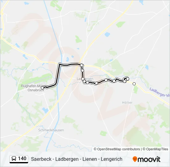 140 Bus Line Map
