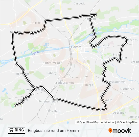 Автобус RING: карта маршрута