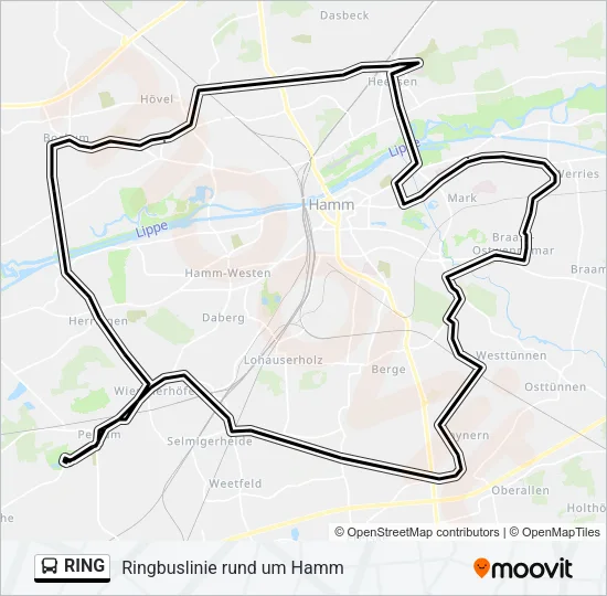 Автобус RING: карта маршрута