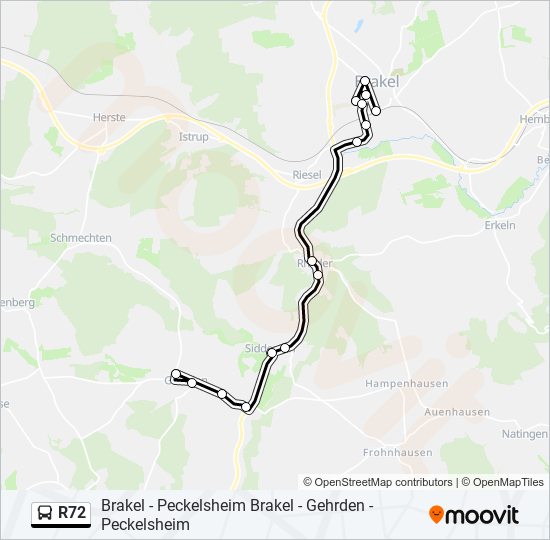 r72 Route: Schedules, Stops & Maps - Bk-Gehrden, am Ring (Updated)