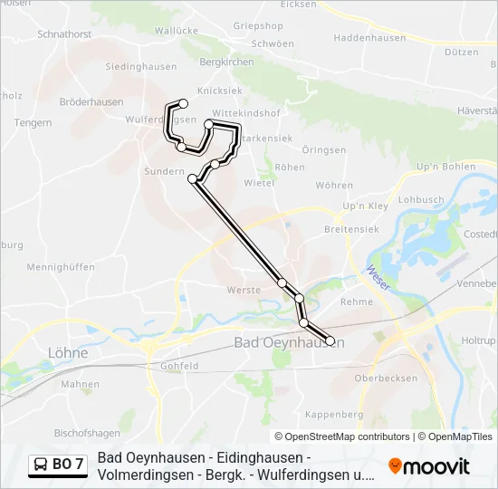 BO 7 Bus Line Map
